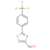 174006-70-3 2-[4-(trifluoromethyl)phenyl]-1,3-thiazole-4-carbaldehyde chemical structure