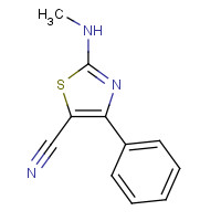 104152-47-8 2-(methylamino)-4-phenyl-1,3-thiazole-5-carbonitrile chemical structure