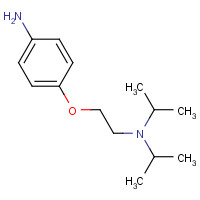 80785-23-5 4-[2-[di(propan-2-yl)amino]ethoxy]aniline chemical structure