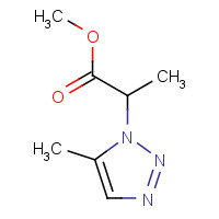 1190393-02-2 methyl 2-(5-methyltriazol-1-yl)propanoate chemical structure