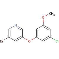 920036-20-0 3-bromo-5-(3-chloro-5-methoxyphenoxy)pyridine chemical structure