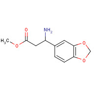 198959-45-4 methyl 3-amino-3-(1,3-benzodioxol-5-yl)propanoate chemical structure