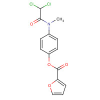 3736-81-0 [4-[(2,2-dichloroacetyl)-methylamino]phenyl] furan-2-carboxylate chemical structure