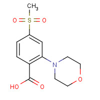 1197193-34-2 4-methylsulfonyl-2-morpholin-4-ylbenzoic acid chemical structure