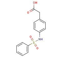 56205-90-4 2-[4-(benzenesulfonamido)phenyl]acetic acid chemical structure