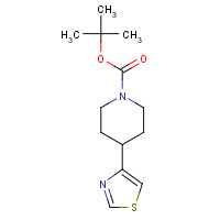 690261-82-6 tert-butyl 4-(1,3-thiazol-4-yl)piperidine-1-carboxylate chemical structure