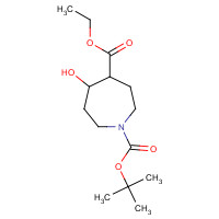 912444-87-2 1-O-tert-butyl 4-O-ethyl 5-hydroxyazepane-1,4-dicarboxylate chemical structure