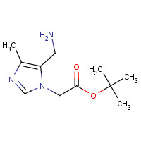 214153-47-6 tert-butyl 2-[5-(aminomethyl)-4-methylimidazol-1-yl]acetate chemical structure