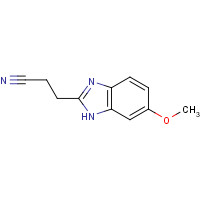 39561-01-8 3-(6-methoxy-1H-benzimidazol-2-yl)propanenitrile chemical structure