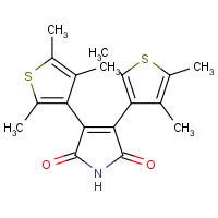 220191-36-6 3,4-bis(2,4,5-trimethylthiophen-3-yl)pyrrole-2,5-dione chemical structure