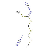 58585-53-8 [(N-cyano-C-methylsulfanylcarbonimidoyl)sulfanylmethylsulfanyl-methylsulfanylmethylidene]cyanamide chemical structure