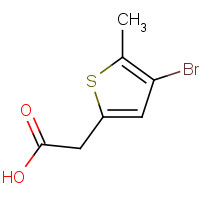 57915-33-0 2-(4-bromo-5-methylthiophen-2-yl)acetic acid chemical structure