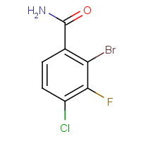 1430115-46-0 2-bromo-4-chloro-3-fluorobenzamide chemical structure