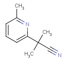 878744-13-9 2-methyl-2-(6-methylpyridin-2-yl)propanenitrile chemical structure
