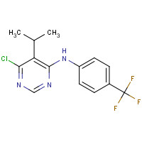 852061-98-4 6-chloro-5-propan-2-yl-N-[4-(trifluoromethyl)phenyl]pyrimidin-4-amine chemical structure