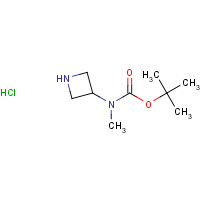 943060-59-1 tert-butyl N-(azetidin-3-yl)-N-methylcarbamate;hydrochloride chemical structure