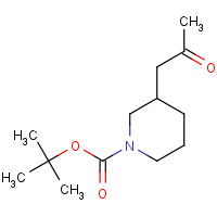 206989-47-1 tert-butyl 3-(2-oxopropyl)piperidine-1-carboxylate chemical structure