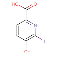 60728-70-3 5-hydroxy-6-iodopyridine-2-carboxylic acid chemical structure