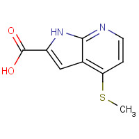 1256833-38-1 4-methylsulfanyl-1H-pyrrolo[2,3-b]pyridine-2-carboxylic acid chemical structure