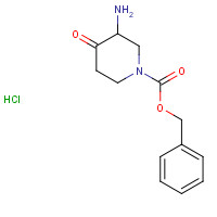 1196145-01-3 benzyl 3-amino-4-oxopiperidine-1-carboxylate;hydrochloride chemical structure
