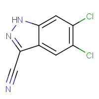 885278-39-7 5,6-dichloro-1H-indazole-3-carbonitrile chemical structure
