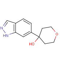 885272-12-8 4-(1H-indazol-6-yl)oxan-4-ol chemical structure