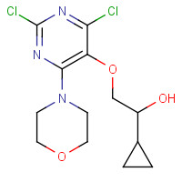 1572048-71-5 1-cyclopropyl-2-(2,4-dichloro-6-morpholin-4-ylpyrimidin-5-yl)oxyethanol chemical structure