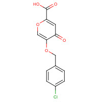 1040717-19-8 5-[(4-chlorophenyl)methoxy]-4-oxopyran-2-carboxylic acid chemical structure