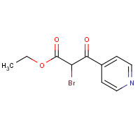 908332-12-7 ethyl 2-bromo-3-oxo-3-pyridin-4-ylpropanoate chemical structure