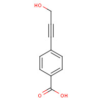 63197-50-2 4-(3-hydroxyprop-1-ynyl)benzoic acid chemical structure