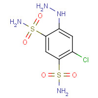 643-25-4 4-chloro-6-hydrazinylbenzene-1,3-disulfonamide chemical structure