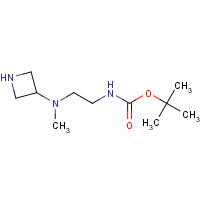 1193386-50-3 tert-butyl N-[2-[azetidin-3-yl(methyl)amino]ethyl]carbamate chemical structure