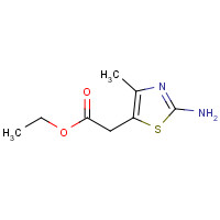 78468-68-5 ethyl 2-(2-amino-4-methyl-1,3-thiazol-5-yl)acetate chemical structure
