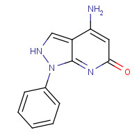 344792-03-6 4-amino-1-phenyl-2H-pyrazolo[3,4-b]pyridin-6-one chemical structure