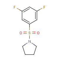 1071404-34-6 1-(3,5-difluorophenyl)sulfonylpyrrolidine chemical structure