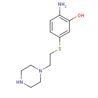 1291106-95-0 2-amino-5-(2-piperazin-1-ylethylsulfanyl)phenol chemical structure