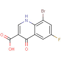 1019016-15-9 8-bromo-6-fluoro-4-oxo-1H-quinoline-3-carboxylic acid chemical structure
