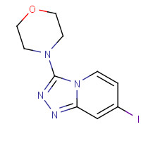 1057393-59-5 4-(7-iodo-[1,2,4]triazolo[4,3-a]pyridin-3-yl)morpholine chemical structure
