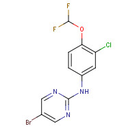 1428558-46-6 5-bromo-N-[3-chloro-4-(difluoromethoxy)phenyl]pyrimidin-2-amine chemical structure