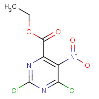 54368-61-5 ethyl 2,6-dichloro-5-nitropyrimidine-4-carboxylate chemical structure