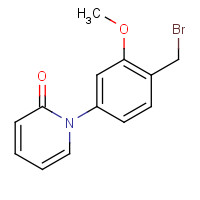 1431735-21-5 1-[4-(bromomethyl)-3-methoxyphenyl]pyridin-2-one chemical structure