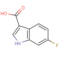 23077-44-3 6-fluoro-1H-indole-3-carboxylic acid chemical structure