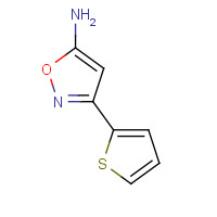 35113-40-7 3-thiophen-2-yl-1,2-oxazol-5-amine chemical structure