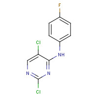 280582-13-0 2,5-dichloro-N-(4-fluorophenyl)pyrimidin-4-amine chemical structure