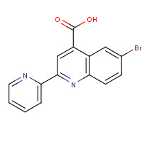 5109-98-8 6-bromo-2-pyridin-2-ylquinoline-4-carboxylic acid chemical structure