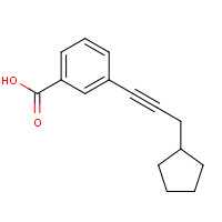 884001-23-4 3-(3-cyclopentylprop-1-ynyl)benzoic acid chemical structure