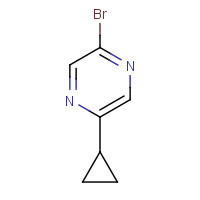 1086382-78-6 2-bromo-5-cyclopropylpyrazine chemical structure