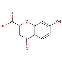 30113-83-8 7-hydroxy-4-oxochromene-2-carboxylic acid chemical structure