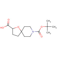 1160246-88-7 8-[(2-methylpropan-2-yl)oxycarbonyl]-1-oxa-8-azaspiro[4.5]decane-2-carboxylic acid chemical structure
