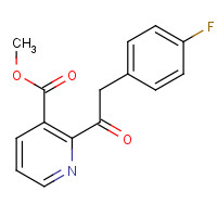 1036401-04-3 methyl 2-[2-(4-fluorophenyl)acetyl]pyridine-3-carboxylate chemical structure